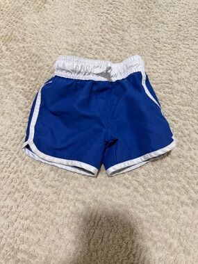 Cat & Jack Blue and White Kids Swim Shorts